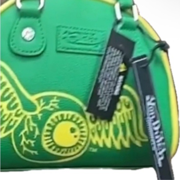 Von Dutch Green and Yellow Satchel/ Bowling Bag - Picture 8 of 8